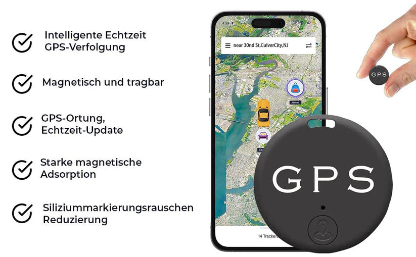 TrackEase™ EasyFind Magnetischer Mini-GPS-Tracker